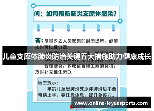 儿童支原体肺炎防治关键五大措施助力健康成长